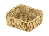 Wyposażenie lokali gastronomicznych - Verlo Koszyk poliratanowy GN 1/6 jasny beż | BH-2089-301 - miniaturka - grafika 1