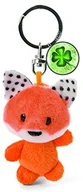 Breloki - NICI NICI 47534 breloczek do kluczy 7 cm, symbol lisa koniczyny, talizman na smycz, pęk kluczy i łańcuszek na klucze, pomarańczowy/biały 47534 - miniaturka - grafika 1