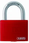 Kłódki - Abus ABUS  T65AL/40 Kłódka 40 MM RED aluminium 6401  abuka49940 zatrzaskowej 49940 - miniaturka - grafika 1