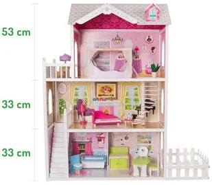 EcoToys Drewniany domek dla lalek California z ogrodem 4107 712816 - Domki dla lalek EcoToys Drewniany domek dla lalek California z ogrodem 4107 712816 - Domki dla lalek - miniaturka - grafika 12
