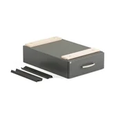 Akcesoria do pakowania - AJ Kontenerek 1 szuflada 135x400x600 mm szary 202035 - miniaturka - grafika 1