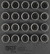 Zestawy narzędziowe - BGS 9556 | Wkładka do szuflady 1/6: zestaw narzędzi do zabezpieczeń kół dla Opel (typ A) | 20 szt. 9556 - miniaturka - grafika 1