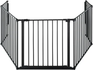 tectake Bramka bezpieczeństwa Agni - czarny 403569 - Akcesoria kominkowe - miniaturka - grafika 4