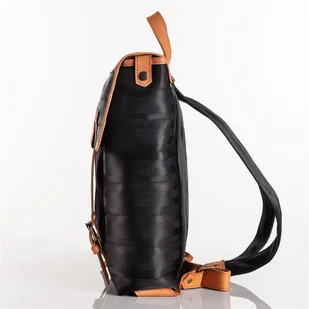 Beltimore Plecak uniwersalny duży skórzany wykonany z recyklingowych materiałów Beltimore R28 - Plecaki - miniaturka - grafika 4