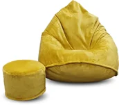 Pufy i podnóżki - Pufa sako XXXXL worek + gratis Sorriso złota - miniaturka - grafika 1