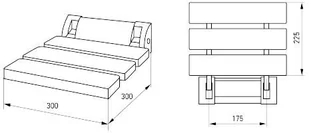 Deante SIEDZISKO PRZYŚCIENNE SKŁADANE VITAL NIV451P - Akcesoria do armatury i ceramiki - miniaturka - grafika 5