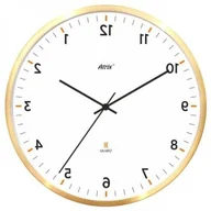 Zegary - Atrix Anty-zegar aluminiowy złoty lustrzany AL5134ACL - miniaturka - grafika 1