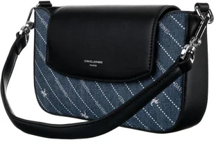 David Jones Mała listonoszka damska obszyta dżinsowym materiałem - Torebki damskie - miniaturka - grafika 3