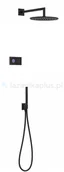 Zestawy prysznicowe - Tres Shower Technology zestaw prysznicowy czarny 09288558NM - miniaturka - grafika 1