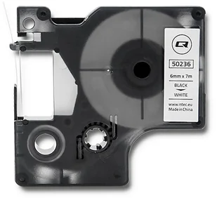 Dymo Qoltec Taśma do D1 43613 6mm x 7m Biała 5 szt - Papier do drukarek - miniaturka - grafika 2