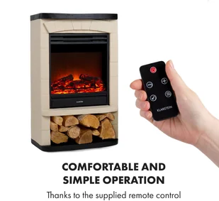 Klarstein Klarstein Carinthia, kominek elektryczny, 1800 W, timer tygodniowy, pilot zdalnego sterowania FP6-Carinthia - Kominki elektryczne - miniaturka - grafika 5