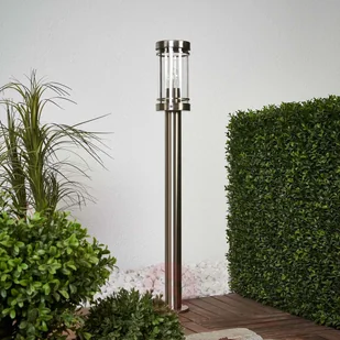 LAMPENWELT.COM Słupek ogrodowy Djori ze stali szlachetnej - Lampy ogrodowe - miniaturka - grafika 2