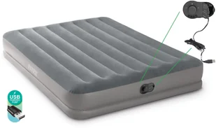 INTEX Materac do spania 152 x 203 x 30 cm Pillow Rest Mid-Rise Queen z wbudowaną pompką elektryczną USB Intex 64114 - Materace turystyczne INTEX Materac do spania 152 x 203 x 30 cm Pillow Rest Mid-Rise Queen z wbudowaną pompką elektryczną USB Intex 64114 - Materace turystyczne - miniaturka - grafika 1