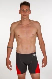 ZEROD Spodenki pływackie BOXERS Grey/Red - Pływanie - miniaturka - grafika 4