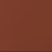 Płytki ceramiczne - Cerrad Klinkierowa ryflowana stopnica prosta Rot 30x30cm - miniaturka - grafika 1