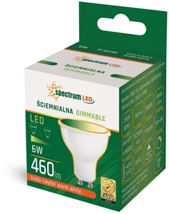 Spectrum SpectrumLED Led Gu10 230v 6w Ww Dimmable WOJ+14384 - Żarówki LED - miniaturka - grafika 2