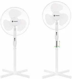 Wentylator Springos wentylator stojący podłogowy 45 cm 40W biały FS200W - Wentylatory - miniaturka - grafika 2
