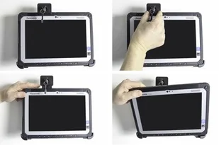 Brodit AB Uchwyt do Panasonic Toughpad FZ-A2 z blokadą kluczykową. 739010 - Akcesoria do tabletów i e-booków - miniaturka - grafika 4