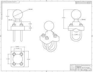 RAM Mount Uchwyt montowany do ramy kierownicy z 1,5-calową głowicą obrotową RAM- - Uchwyty samochodowe do telefonów RAM Mount Uchwyt montowany do ramy kierownicy z 1,5-calową głowicą obrotową RAM- - Uchwyty samochodowe do telefonów - miniaturka - grafika 4