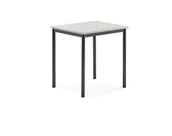 Meble do szkół i przedszkoli - AJ Produkty Stół BORS, 700x600x720 mm, szary laminat, antracyt - miniaturka - grafika 1