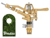 Węże ogrodowe i zraszacze - BRADAS Mosiężny zraszacz pulsacyjny obrotowy regulowany sektorowy 360° GZ 1" 50m 0161 GKV656332SGZ - miniaturka - grafika 1