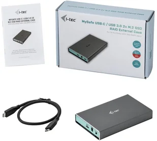 i-Tec MySafe USB 3.0 USB-C 3.1 Gen 2 obudowa na 2x dyski SATA M.2 | - Obudowy i kieszenie na dyski twarde - miniaturka - grafika 7