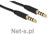 Delock Kabel 3.5mm męski/męski 4-pin czarny 5.0m 83438 - Kable - miniaturka - grafika 2