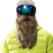 Gogle narciarskie - Beardski Wizjer Beard Ski złota Ski maska do snu z brodą brązowy BB-50004 - miniaturka - grafika 1