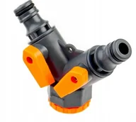 Inne akcesoria do nawadniania - Schmith Podwójny Rozdzielacz Węża Z Zaworami - miniaturka - grafika 1