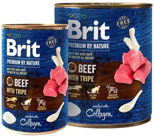 Brit Premium By Nature Beef & Tripe puszka 800g - Mokra karma dla psów Brit Premium By Nature Beef & Tripe puszka 800g - Mokra karma dla psów - miniaturka - grafika 2