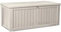 Keter Skrzynia ogrodowa KETER Rockwood Box, kremowa, 155x72x64 cm, 570 l - Pojemniki na zabawki - miniaturka - grafika 3
