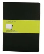 Moleskine Cahier notes, okładka kartonowa, zestaw 3 sztuki, gładki, rozmiar XL, kolor czarny S05033 - Notesy i bloczki - miniaturka - grafika 4