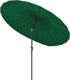 vidaXL Parasol ogrodowy na słupku aluminiowym, 270 cm, zielony vidaXL - Parasole ogrodowe - miniaturka - grafika 4