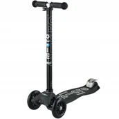 Hulajnogi - Maxi Hulajnoga trójkołowa Micro Deluxe Czarno-szar - miniaturka - grafika 1