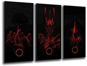 Obrazy i zdjęcia - Cuadros Cámara Obraz ścienny - Władca Pierścieni, Sauron, 97 x 62 cm, druk drewniany - format XXL - druk artystyczny, ref.26013 - miniaturka - grafika 1