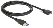 Delock Kabel USB 3.0 typu A męski USB 3.0 typu Micro-B męski ze śrubkami1 m 835 (83597) - Kable USB - miniaturka - grafika 5