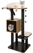 Drapaki dla kotów - Vesper meble dla kotów V-High Base, czarny - miniaturka - grafika 1