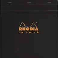 Notesy i bloczki - Rhodia notatnik zszyte i mikroperforiert, czarny 210209C - miniaturka - grafika 1