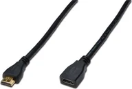 Kable - Digitus Kabel przedłużający HDMI dużej szybkości, typ A/M - A/F 5,0m AK-330201-0 (AK-330201-050-S) - miniaturka - grafika 1