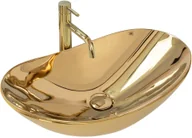 Umywalki - Rea Umywalka nablatowa Royal Gold - miniaturka - grafika 1