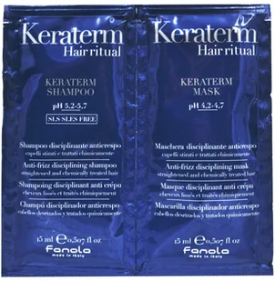 Fanola Fanola Keraterm Próbka Szampon 15 ml + Maska 15 ml - Szampony do włosów - miniaturka - grafika 2