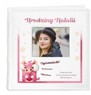 Albumy fotograficzne - NA Murrano Album mały z oknem nadruk dedykacja dla przyjaciółki urodziny ALB-SO-WH-UV-022 - miniaturka - grafika 1