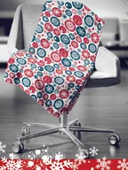 Koce - Carbotex Koc z Mikrofibry Świąteczny Płatki Śniegu 08473 - miniaturka - grafika 1