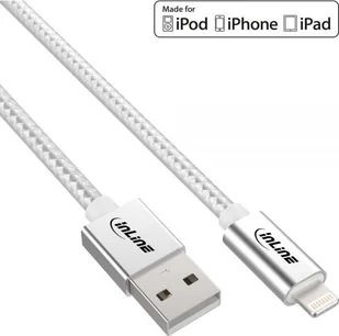 InLine 31422 A Lightning kabel USB do Apple iPad, iPhone, iPod, 2 m Czarny 31422A - Adaptery i przejściówki InLine 31422 A Lightning kabel USB do Apple iPad, iPhone, iPod, 2 m Czarny 31422A - Adaptery i przejściówki - miniaturka - grafika 2