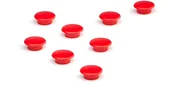 Magnesy - AJ Produkty Magnesy, 8 szt.,  20 mm, czerwony - miniaturka - grafika 1