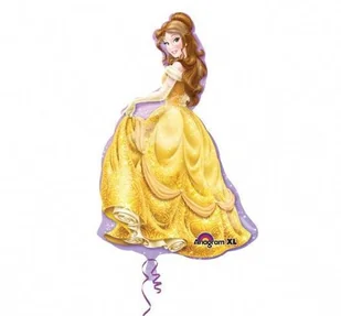 Amscan Balon foliowy  Anagram 2847301  Impreza i dekoracja  Super Shape  Disney Princess  Belle, około 60 x 99 cm 2847301 - Urodziny dziecka - miniaturka - grafika 2