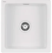 Zlewozmywaki - Deante ZCB A103 ZLEW SABOR CERAMICZNY BIANCO MAT 1K B/O 450x478x215 + SPACE SAVER - miniaturka - grafika 1