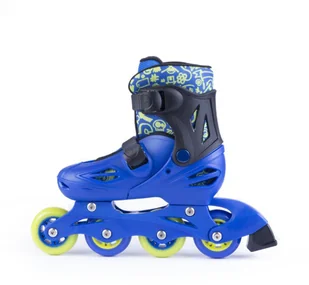 Spokey BUDDY Łyżworolki Dziecięce Regulowane Rolki | niebieskie - Rolki - miniaturka - grafika 4