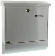 Skrzynki na listy - Burg Wächter Burg-Wächter Set Vario W zestaw ze skrzynka na listy, DIN A4, ze stali cynkowanej i pojemnik na gazety, biały Set Vario 86720 W - miniaturka - grafika 1