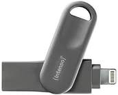 Pendrive - Intenso 3535590 iMobile Line Pro USB-Stick USB 3.0 W zestawie Lightning Connector, Mobile rozszerzenie pamięci do Apple iPhone/iPad/Mac Czarny, antracytowy 64GB 3535590 - miniaturka - grafika 1
